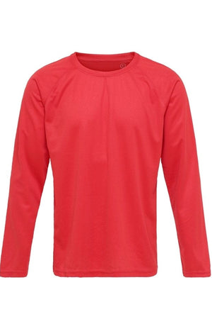 Langermet Trenings T-shirt - Rød