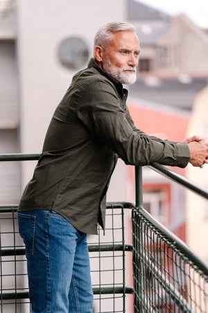 Den Originale Performance Oxford Skjorte - Mørk Grønn