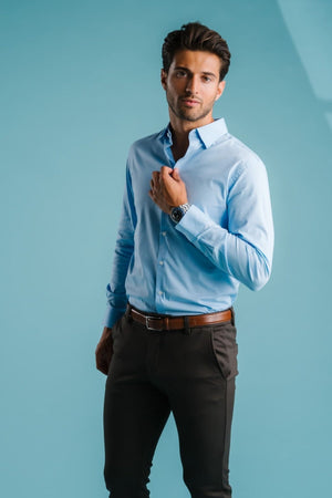 Den Originale Performance Skjorte - Lyseblå