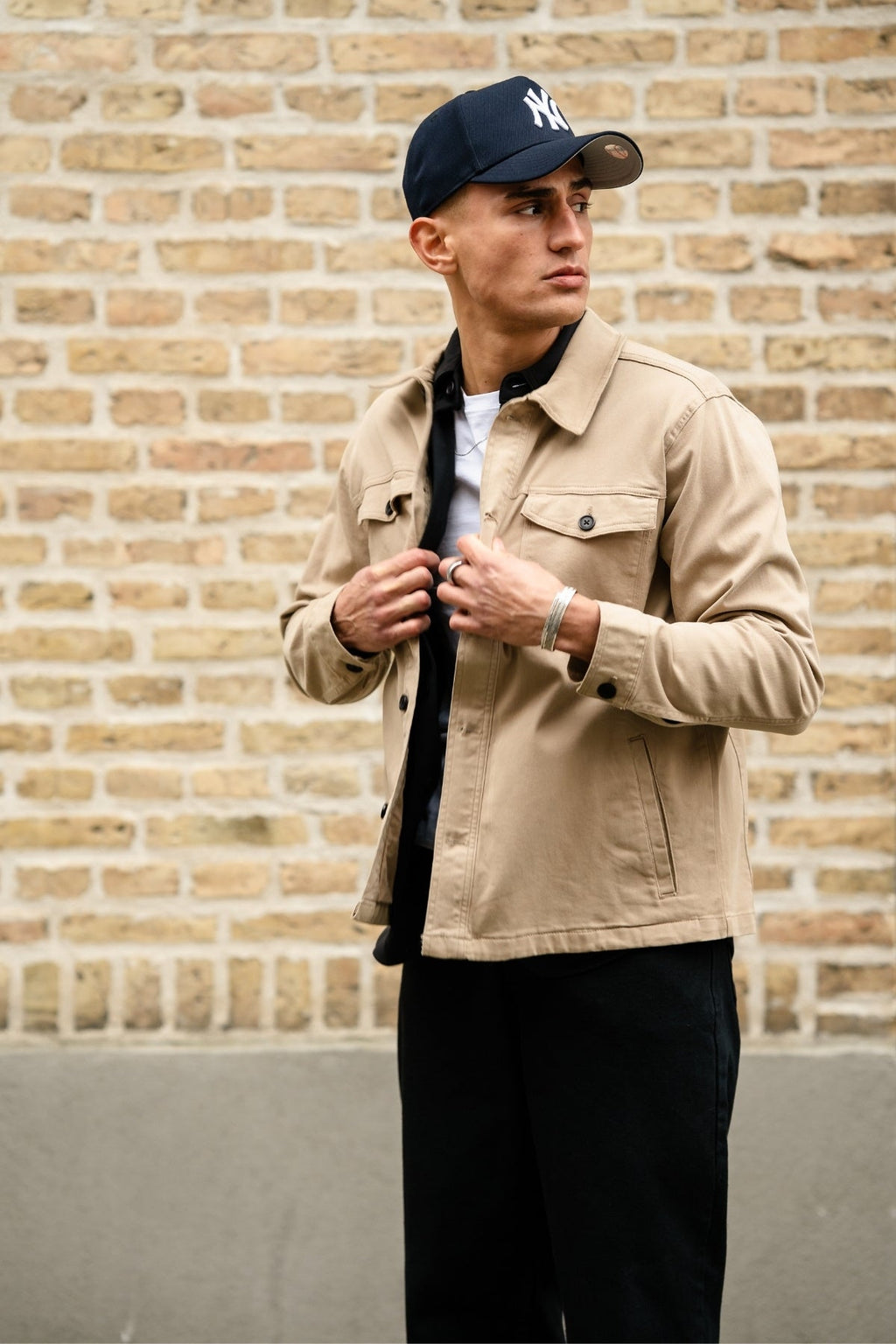 Twill Overshirt - Mørk Sand