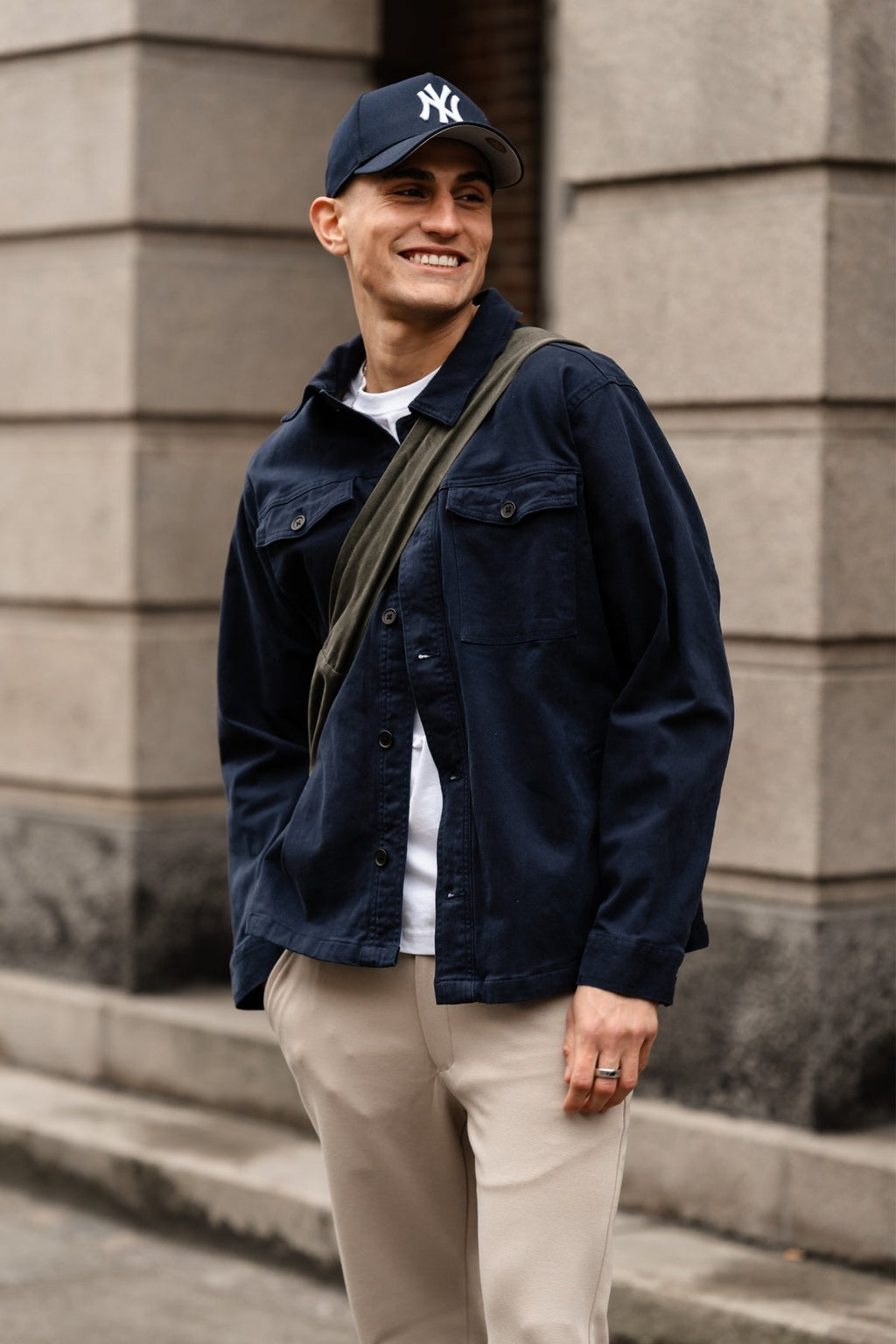 Twilskjorte - Marineblå