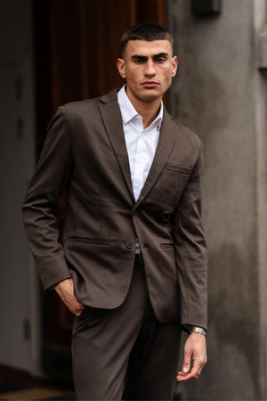 The Original Performance Suit Regular Fit - (Mørkebrun)