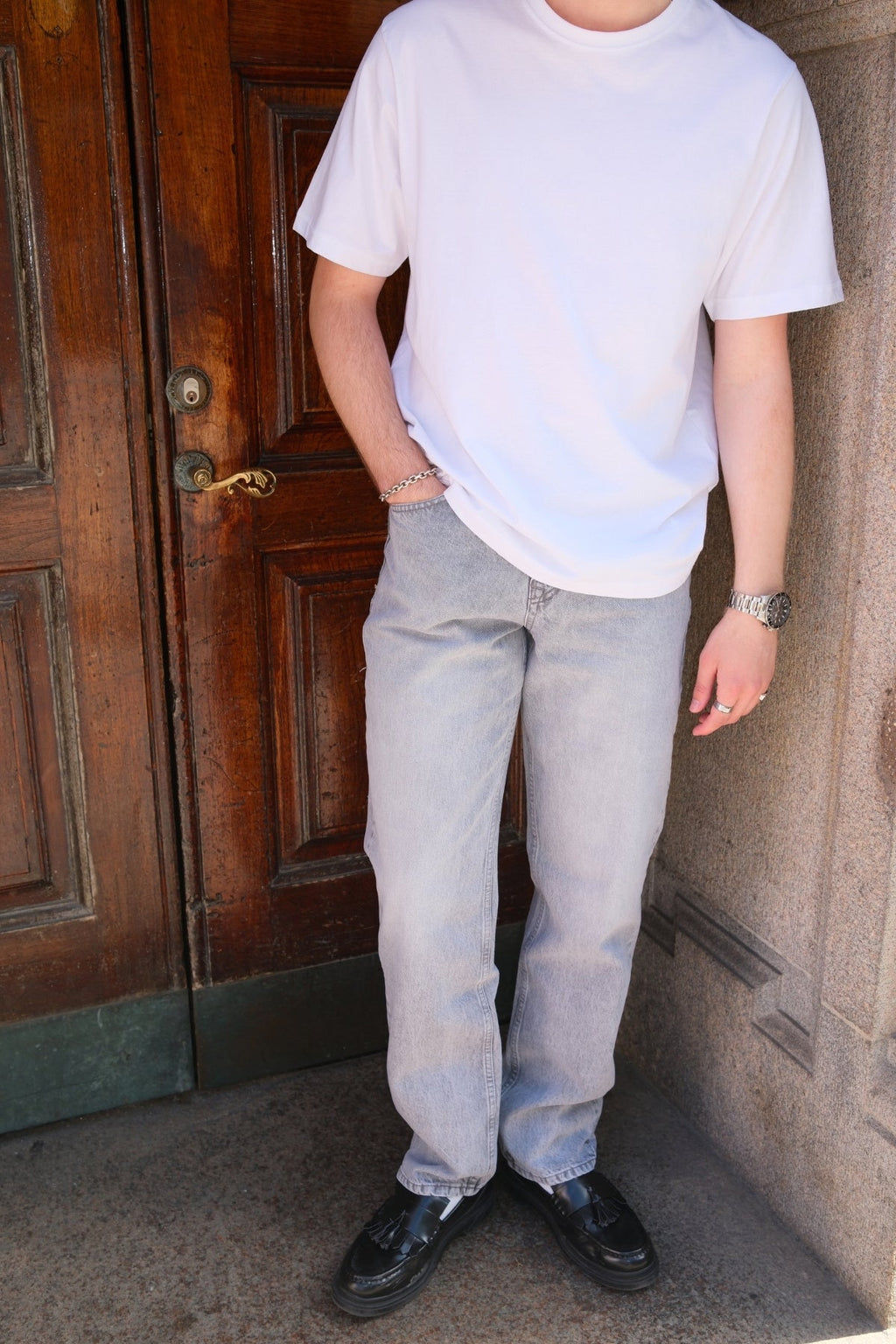 Noah Loose Fit Jeans - Grå Denim