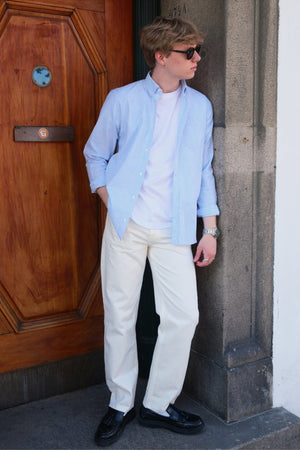 Noah Loose Fit Jeans - Hvit Denim