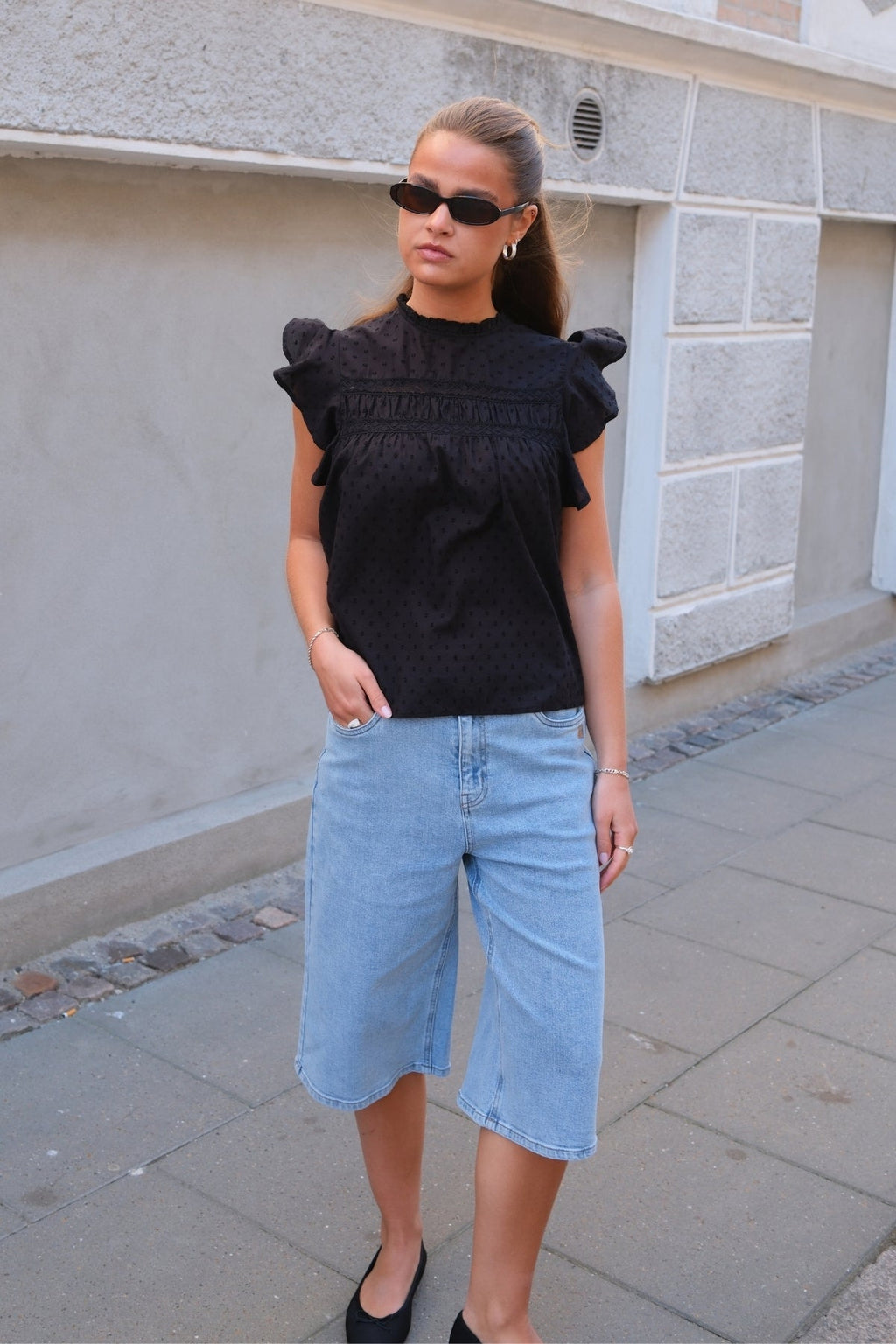 Kath Lange Denimshorts - Light Blue Denim