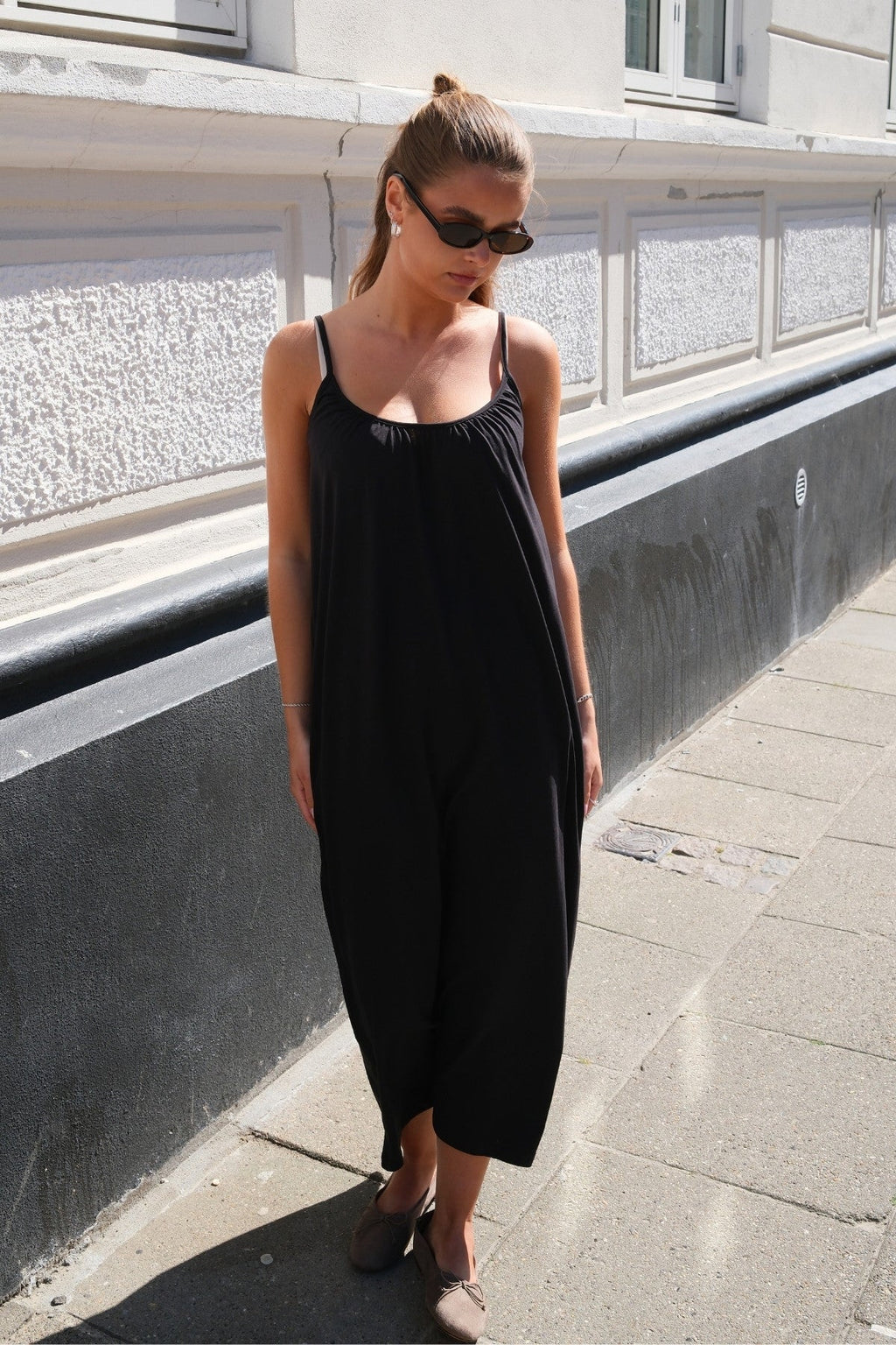 Luna Singlet Ankelkjole - Svart