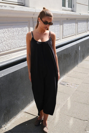 Luna Singlet Ankelkjole - Svart