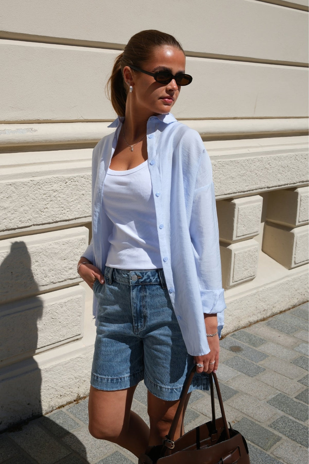 Mia Skjorte - Himmelblå