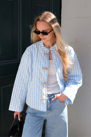 Siri Vattert Jakke - Chambray Blå