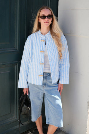 Siri Vattert Jakke - Chambray Blå