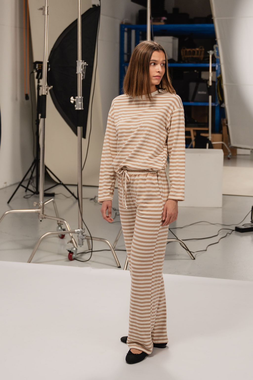 Strippet Bukser - Beige