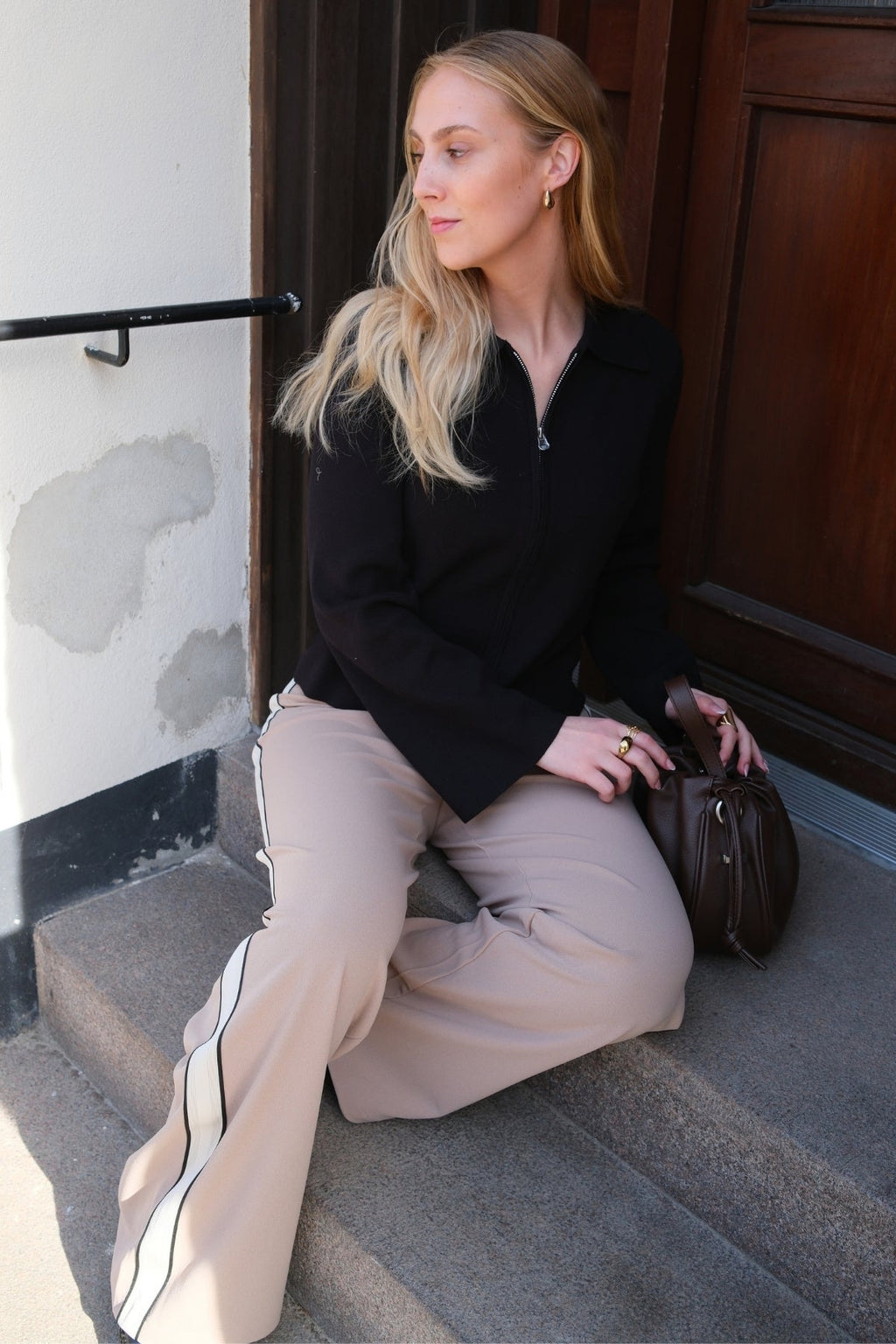 Berlin MW Wide Panel Pant - Sølv Mink