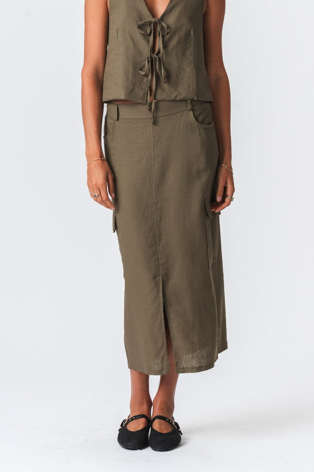 Lin Skjørt - Grønn