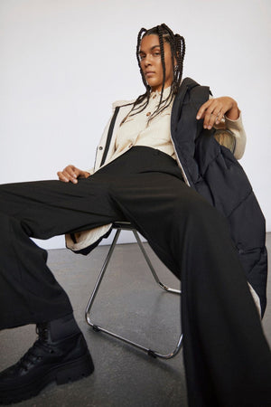 Lisa Brede Bukser - Svart