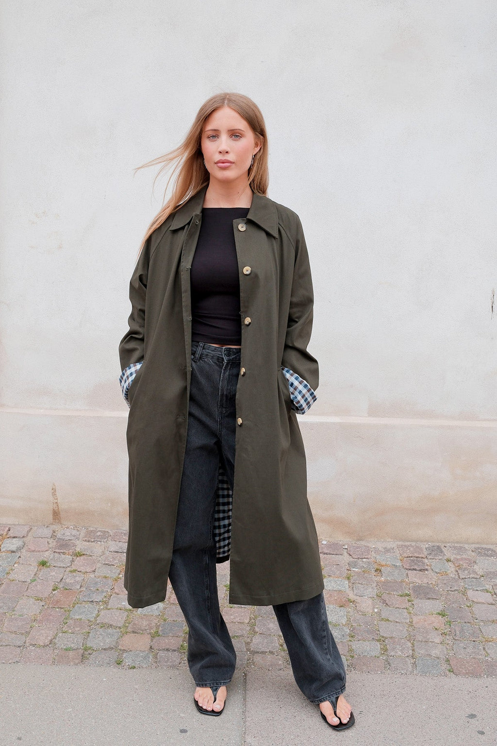 Livia Trenchcoat - Oliven