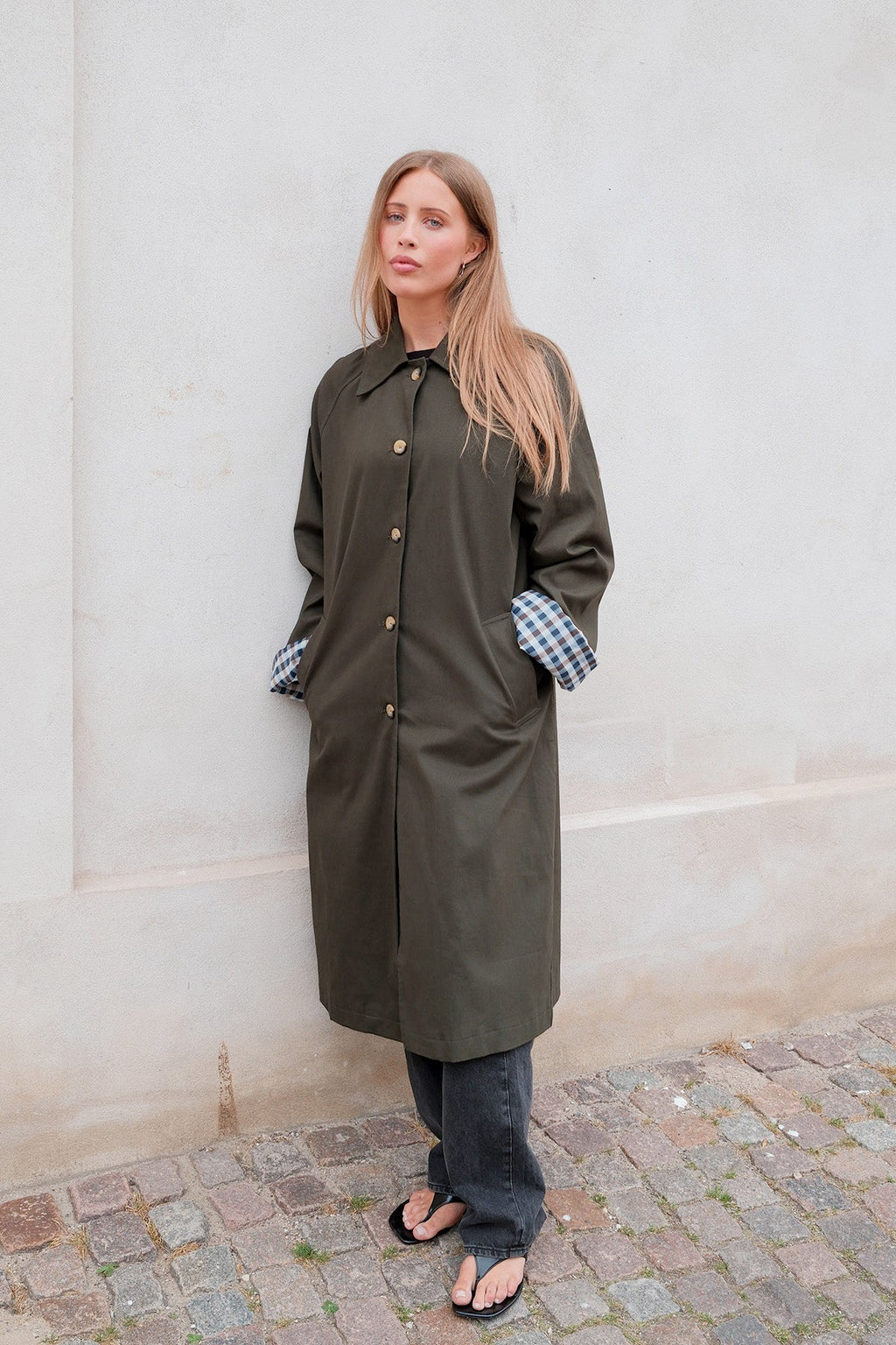 Livia Trenchcoat - Oliven