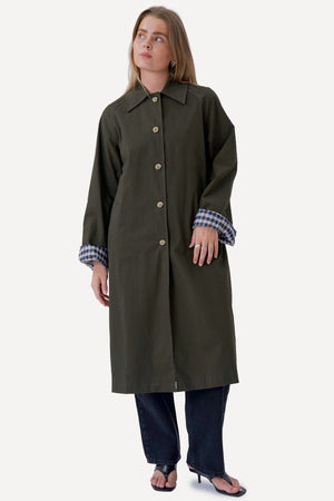 Livia Trenchcoat - Oliven