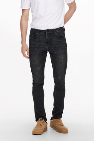 Loom Life Slim Jeans - Svart Denim