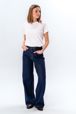 Performance Loose Jeans - Dark Blue Denim