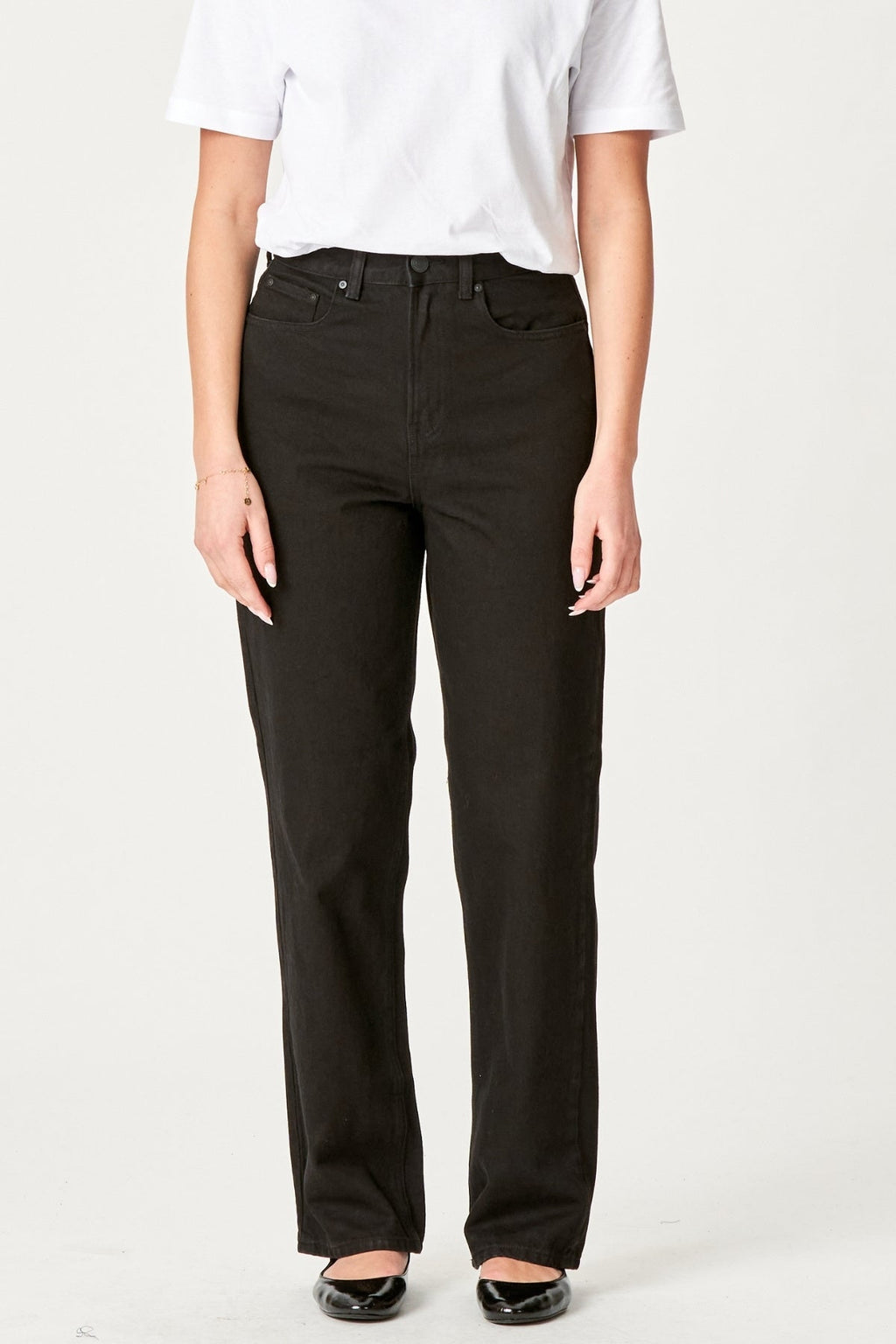 Performance Loose Jeans - Black Denim