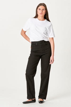 Performance Loose Jeans - Black Denim