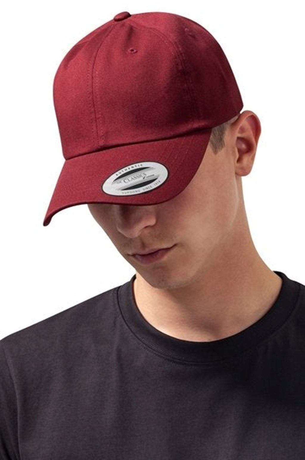 Low Profile Caps - Bordeaux Rød