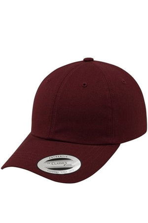 Low Profile Caps - Bordeaux Rød