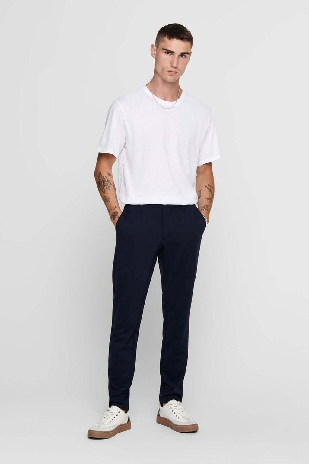Mark Pants - Navy (stretch)