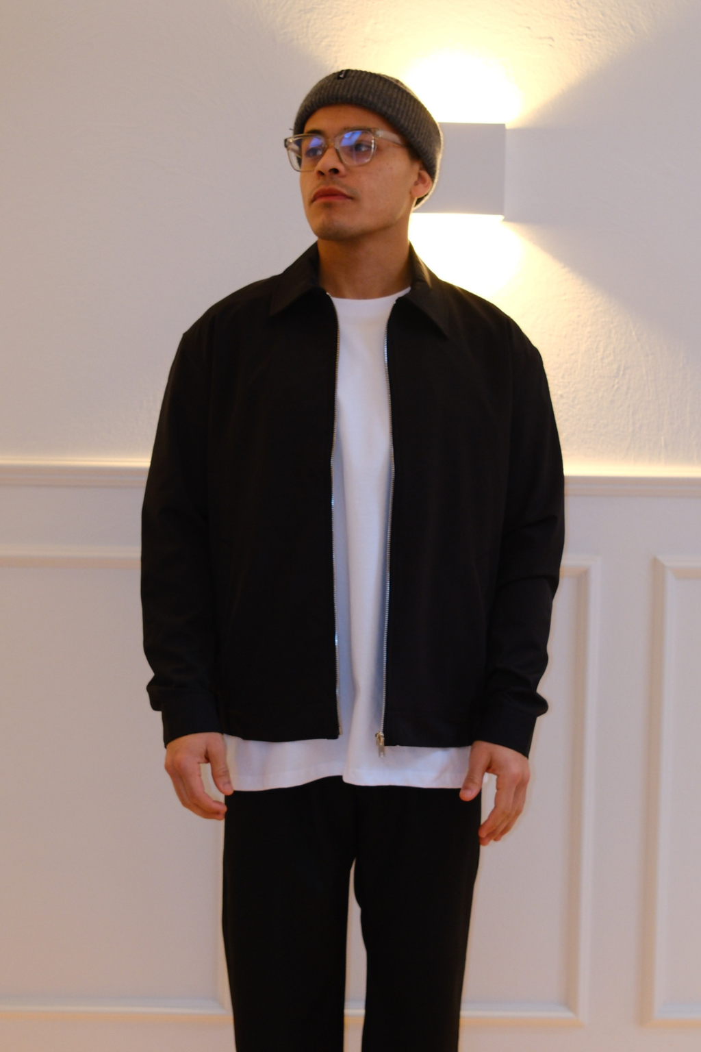 Milan Zipper Jacket - Svart