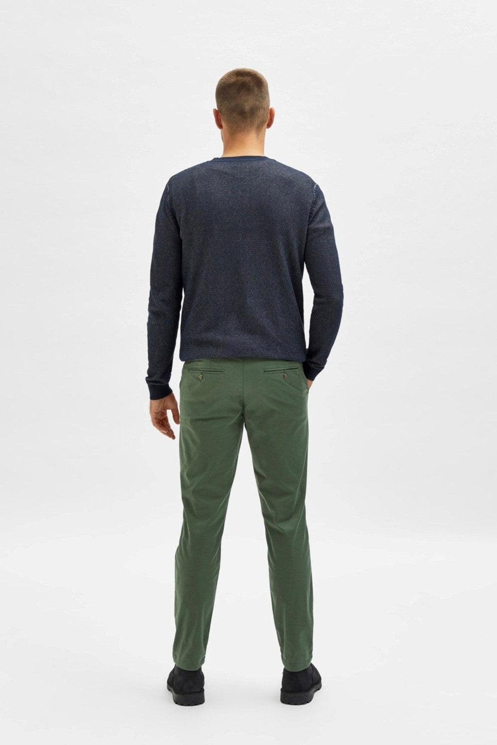 Miles Flex Chino Pants - Bronze Grønn (økologisk bomull)