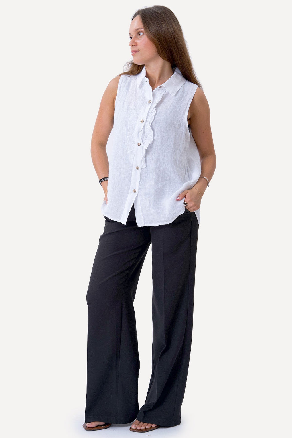 Mio Lin Topp - Hvit