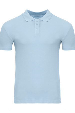 Muscle Polo Shirt - Lyseblå
