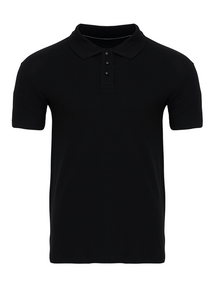 Muscle Polo Shirt - Svart