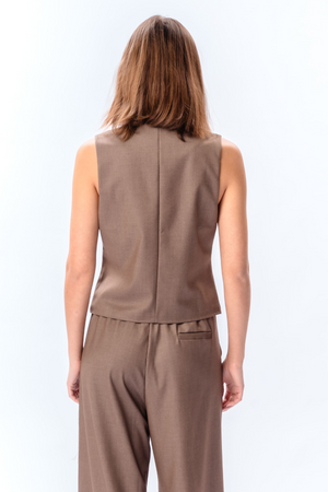 Nadia Vest - Taupe