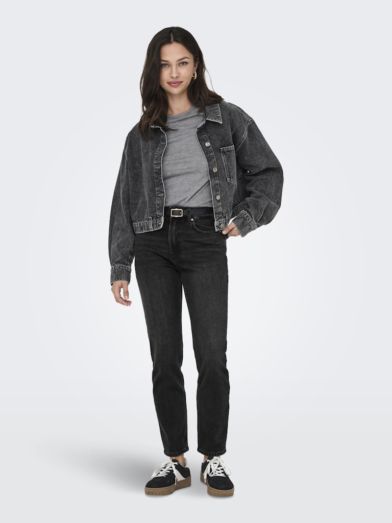 Emily High Waist Jeans - Svart Denim