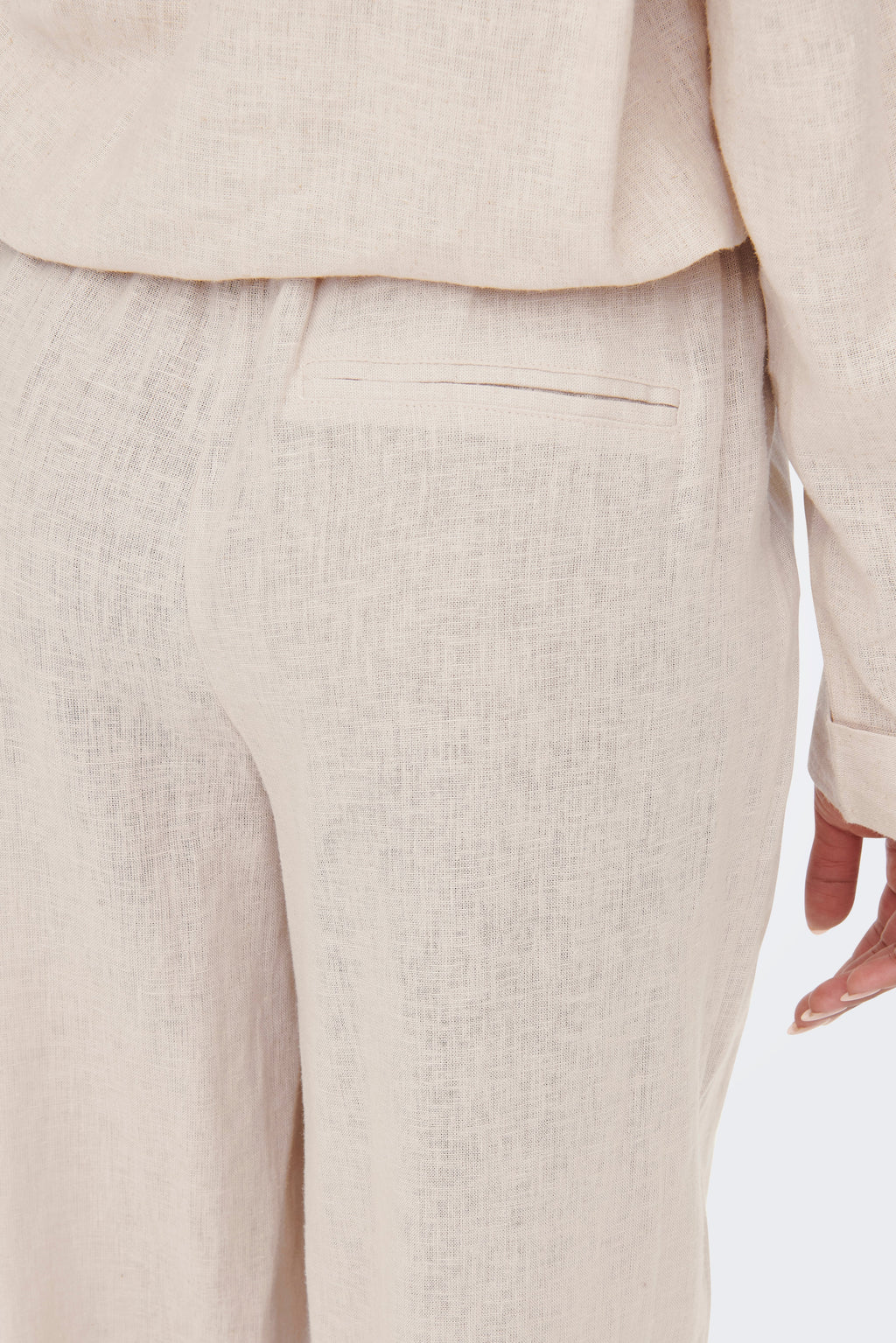 Tokyo Linen Pants - Moonbeam