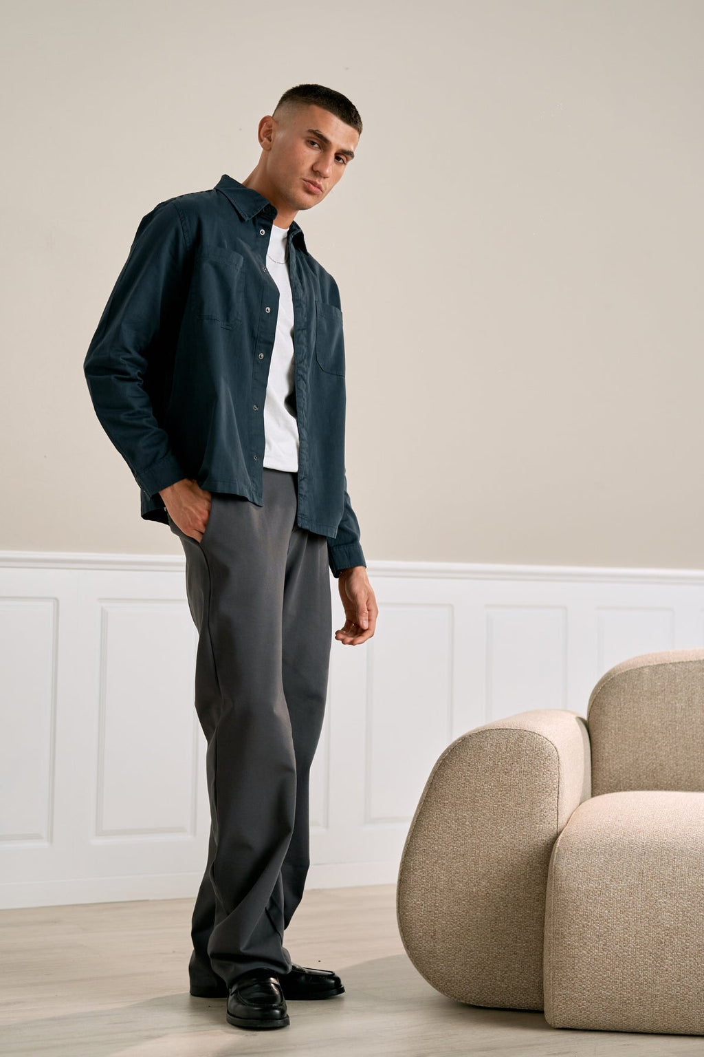 Alex Skjorte Regular Fit - Blå