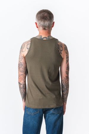 Basic Tanktopp - Army Grønn