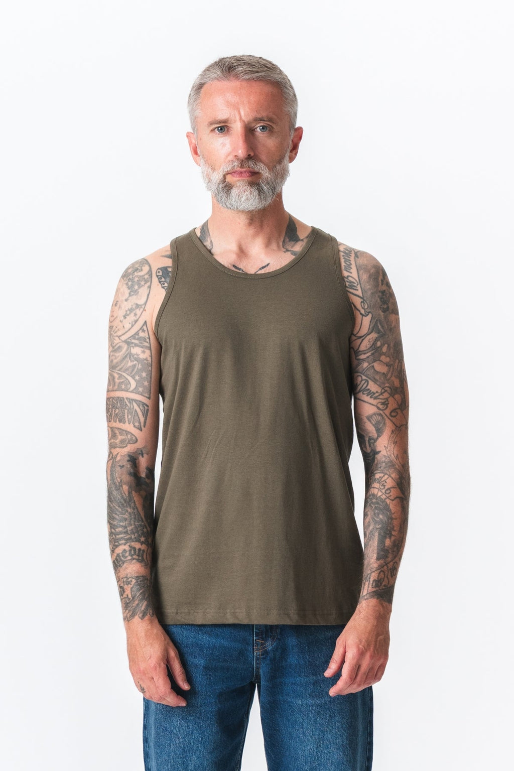 Basic Tanktopp - Army Grønn