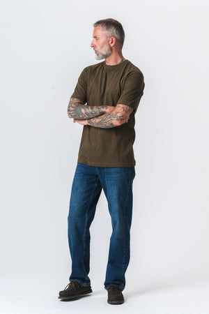 Oversized T-shirt - Oliven