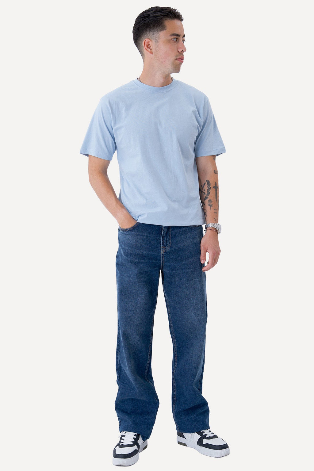 Oversized T-shirt - Sky Blå