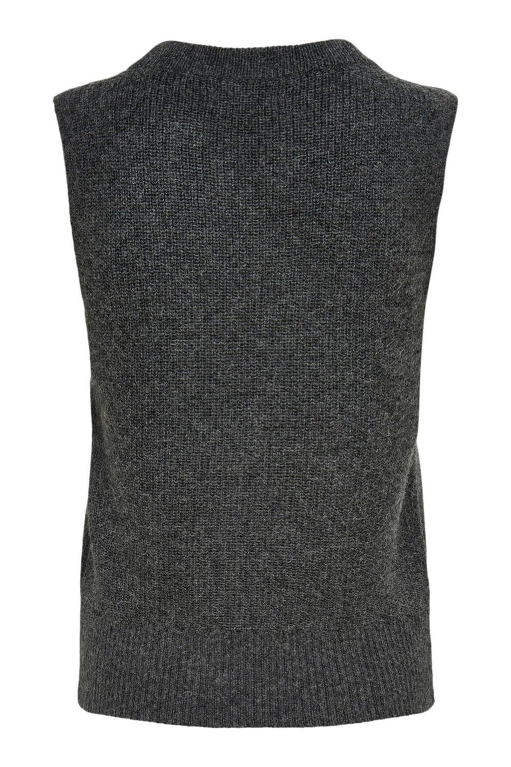 Paris Strikk Vest - Mørk Grå