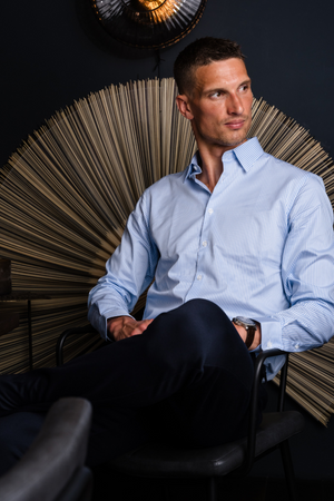 Den Originale Performance Skjorte - Lyseblå/hvit