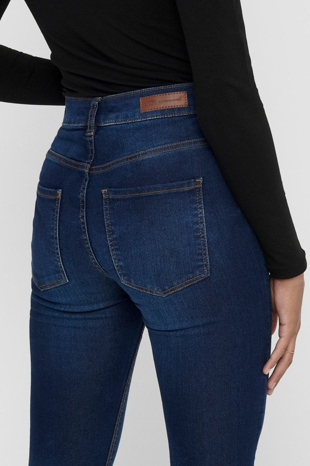 Performance Jeans - Blå denim (high waist)