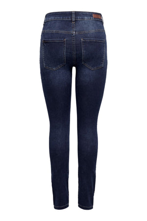 Performance Jeans - Blå denim (high waist)