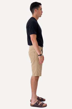Philip Denim Shorts - Beige