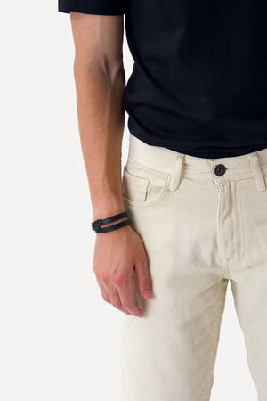 Philip Denim Shorts - Sand