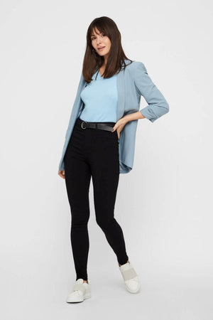 Pieces Jeans - Svart (high waist)