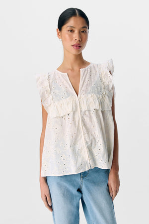 Cillie Frill Top - Sky Danser