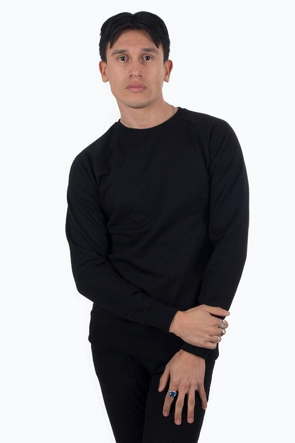 Raglan Crewneck - Svart